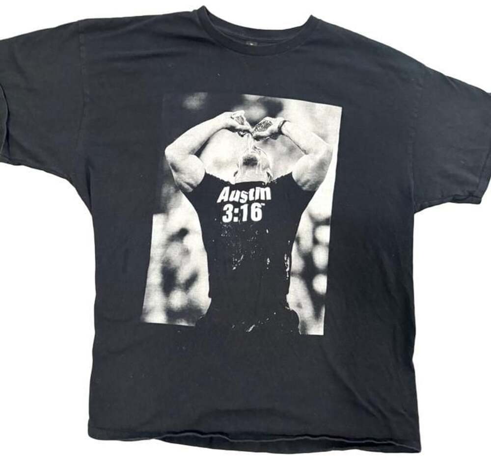 WWF Stone Cold Steve Beer Drinking XXL T-Shirt